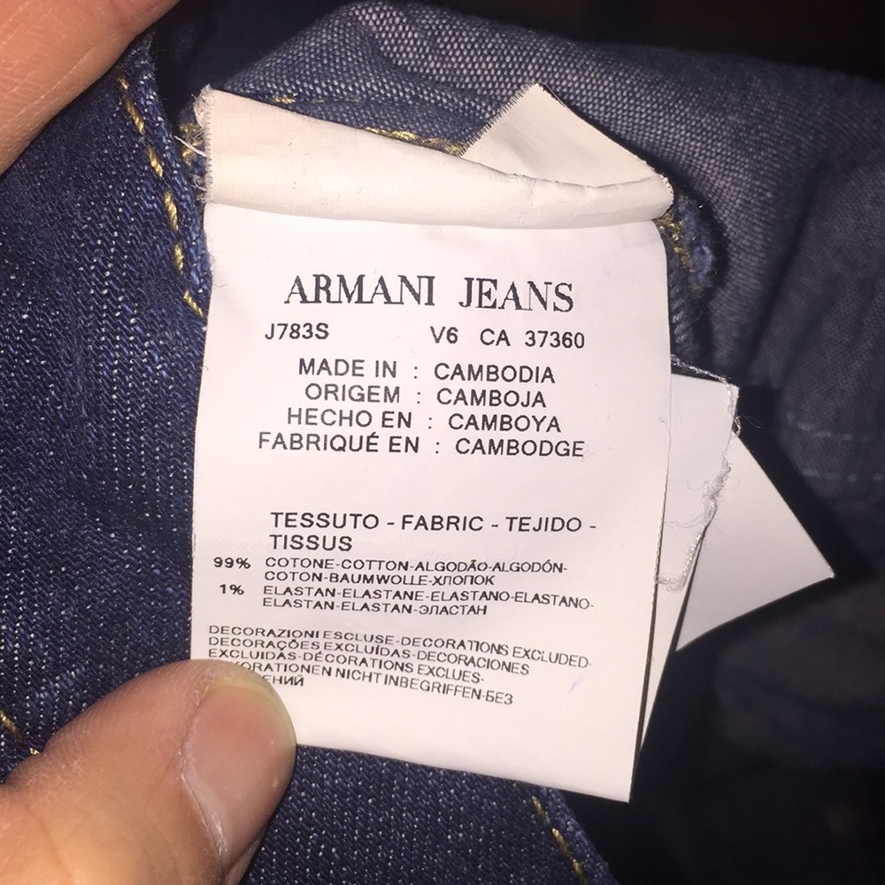 Used Armani jeans J08 Slim 31x30 - Picture 7 of 7